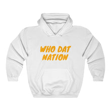 Load image into Gallery viewer, Who Dat Nation Gold Letters Hooded Sweatshirt
