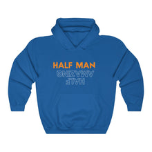 Load image into Gallery viewer, Half Man Half Amazing Orange Letters Hooded Sweatshirt
