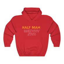 Load image into Gallery viewer, Half Man Half Amazing Orange Letters Hooded Sweatshirt
