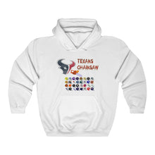 Load image into Gallery viewer, Texans Chainsaw Red/Blue Logo Hooded Sweatshirt

